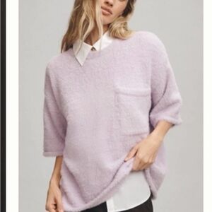 Anthropologie Lavender Women's Short Sleeve Knit Top. Brand new in packaging.